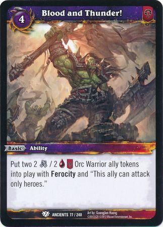 Blood and Thunder 77 240 Common WoW War of the Ancients Blood and Thunder 77 240 Common WoW War of the Ancients