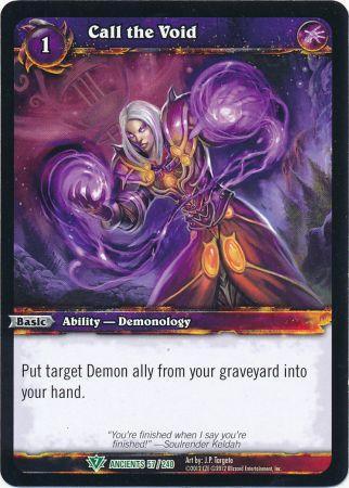 Call the Void 57 240 Uncommon WoW War of the Ancients Call the Void 57 240 Uncommon WoW War of the Ancients