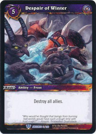 Despair of Winter 5 240 Rare WoW War of the Ancients Despair of Winter 5 240 Rare WoW War of the Ancients