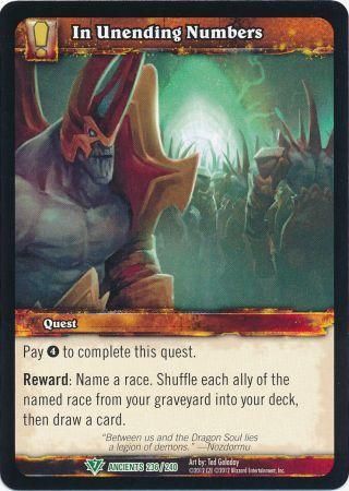 In Unending Numbers 236 240 Uncommon WoW War of the Ancients In Unending Numbers 236 240 Uncommon WoW War of the Ancients