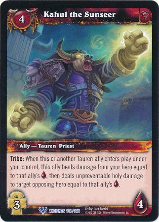 Kahul the Sunseer 134 240 Rare WoW War of the Ancients Kahul the Sunseer 134 240 Rare WoW War of the Ancients