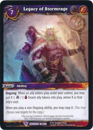 Legacy of Stormrage 73 240 Epic Rare WoW War of the Ancients Legacy of Stormrage 73 240 Epic Rare WoW War of the Ancients
