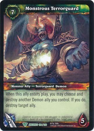 Monstrous Terrorguard 190 240 Uncommon WoW War of the Ancients Monstrous Terrorguard 190 240 Uncommon WoW War of the Ancients