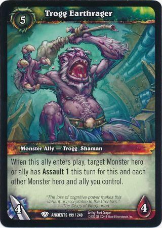 Trogg Earthrager 199 240 Common WoW War of the Ancients Trogg Earthrager 199 240 Common WoW War of the Ancients