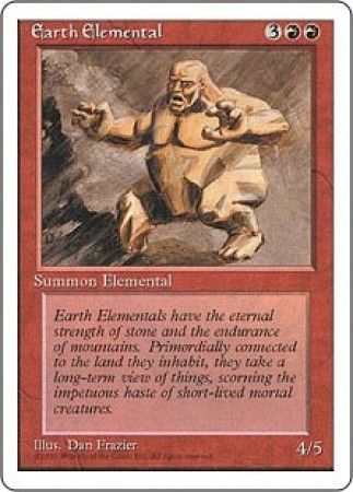 Earth Elemental MTG 4th Edition Magic Cards Singles Earth Elemental MTG 4th Edition Magic Cards Singles