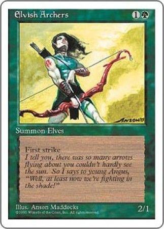 Elvish Archers MTG 4th Edition Magic Cards Singles Elvish Archers MTG 4th Edition Magic Cards Singles
