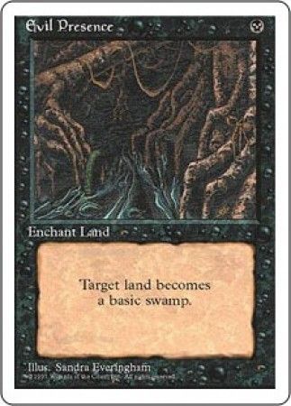 Evil Presence MTG 4th Edition Magic Cards Singles Evil Presence MTG 4th Edition Magic Cards Singles
