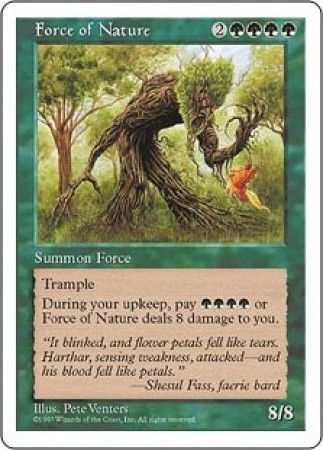 Force of Nature MTG 5th Edition Magic Cards Singles Force of Nature MTG 5th Edition Magic Cards Singles