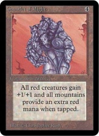 Gauntlet of Might Alpha Magic Cards Singles Gauntlet of Might Alpha Magic Cards Singles