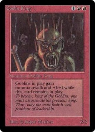 Goblin King Beta Magic Cards Singles Goblin King Beta Magic Cards Singles
