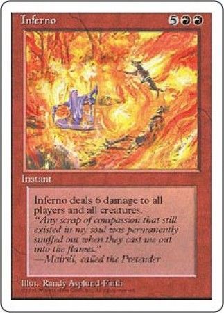 Inferno MTG 4th Edition Magic Cards Singles Inferno MTG 4th Edition Magic Cards Singles