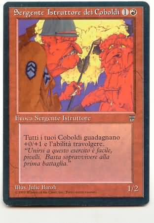 Sergente Istruttore dei Coboldi Kobold Drill Sergeant Legends Italian Singles Sergente Istruttore dei Coboldi Kobold Drill Sergeant Legends Italian Singles