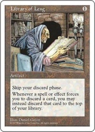 Library of Leng MTG 5th Edition Magic Cards Singles Library of Leng MTG 5th Edition Magic Cards Singles