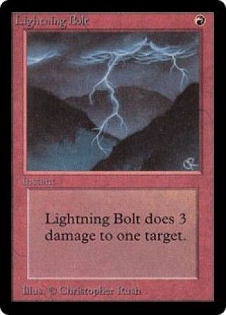 Lightning Bolt - Beta Magic Cards - Magic Vintage  TrollAndToad