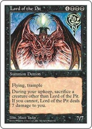 Lord of the Pit MTG 5th Edition Magic Cards Singles Lord of the Pit MTG 5th Edition Magic Cards Singles