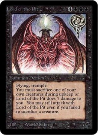 Lord of the Pit Alpha Magic Cards Singles Lord of the Pit Alpha Magic Cards Singles