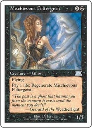 Mischievous Poltergeist MTG 6th Edition Classic Magic Cards Singles Mischievous Poltergeist MTG 6th Edition Classic Magic Cards Singles