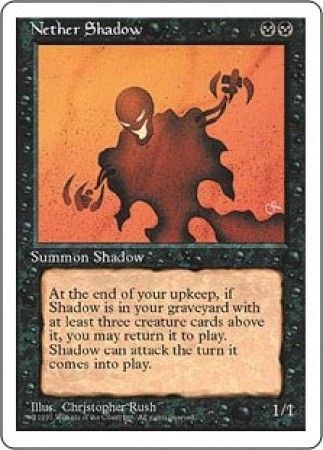 Magic The Gathering ~ 1x Nether Shadow ~ REVISED ~  LP 