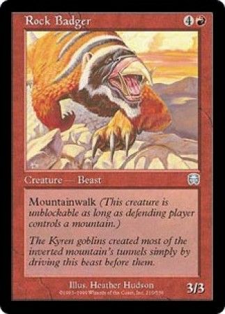 Rock Badger Mercadian Masques Singles Rock Badger Mercadian Masques Singles