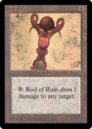 Rod of Ruin Beta Magic Cards Singles Rod of Ruin Beta Magic Cards Singles
