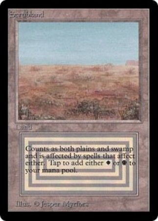 Scrubland Beta Magic Cards Singles Scrubland Beta Magic Cards Singles