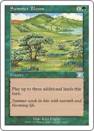Summer Bloom MTG 6th Edition Classic Magic Cards Singles Summer Bloom MTG 6th Edition Classic Magic Cards Singles
