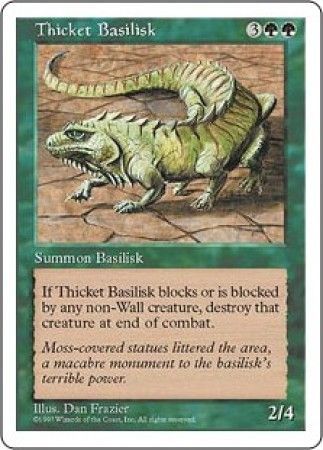 Thicket Basilisk MTG 5th Edition Magic Cards Singles Thicket Basilisk MTG 5th Edition Magic Cards Singles