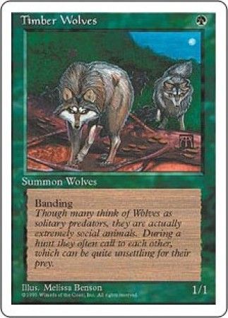 Timber Wolves MTG 4th Edition Magic Cards Singles Timber Wolves MTG 4th Edition Magic Cards Singles