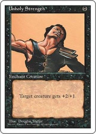 Unholy Strength MTG 4th Edition Magic Cards Singles Unholy Strength MTG 4th Edition Magic Cards Singles