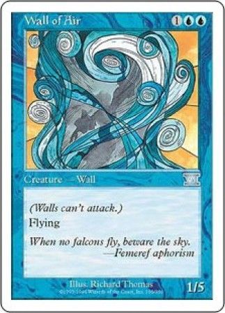 Wall of Air MTG 6th Edition Classic Magic Cards Singles Wall of Air MTG 6th Edition Classic Magic Cards Singles