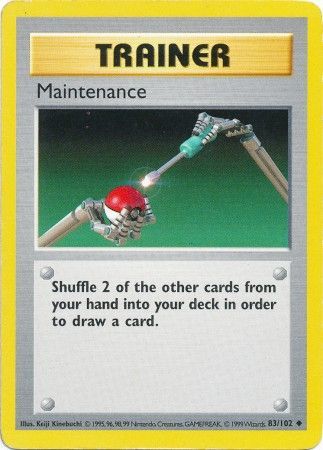 Maintenance 83 102 Uncommon Shadowless Maintenance 83 102 Uncommon Shadowless