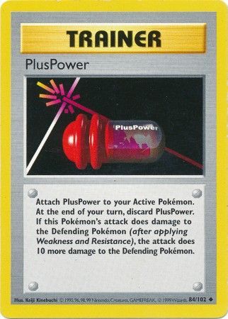PlusPower 84 102 Uncommon Shadowless PlusPower 84 102 Uncommon Shadowless