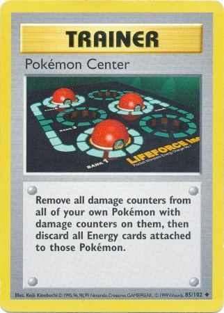 Pokemon Center 85 102 Uncommon Shadowless Pokemon Center 85 102 Uncommon Shadowless