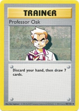 Professor Oak - 88/102 - Uncommon (Shadowless)