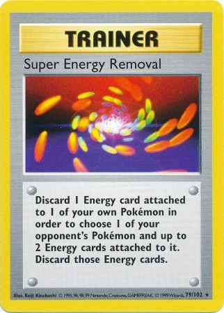 Super Energy Removal 79 102 Rare Shadowless Super Energy Removal 79 102 Rare Shadowless