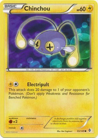 Chinchou 55 149 Common Black White 7 Boundaries Crossed Singles Chinchou 55 149 Common Black White 7 Boundaries Crossed Singles