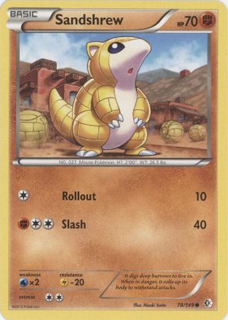 Sandshrew 78 149 Common Black White 7 Boundaries Crossed Singles Sandshrew 78 149 Common Black White 7 Boundaries Crossed Singles