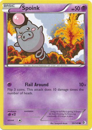Spoink 59 149 Common Black White 7 Boundaries Crossed Singles Spoink 59 149 Common Black White 7 Boundaries Crossed Singles