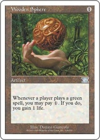Wooden Sphere MTG 6th Edition Classic Magic Cards Singles Wooden Sphere MTG 6th Edition Classic Magic Cards Singles