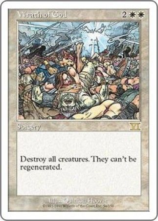 Wrath of God MTG 6th Edition Classic Magic Cards Singles Wrath of God MTG 6th Edition Classic Magic Cards Singles