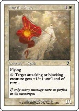 Angelic Page MTG 7th Edition Singles Angelic Page MTG 7th Edition Singles