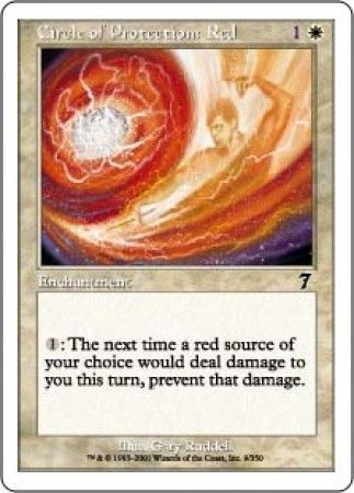 Circle of Protection Red MTG 7th Edition Singles Circle of Protection Red MTG 7th Edition Singles