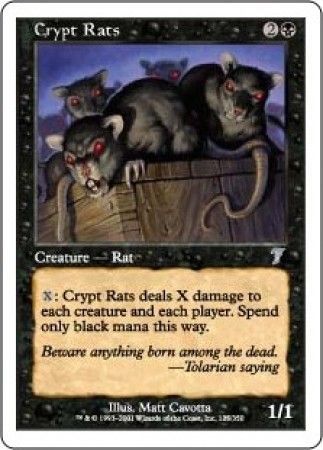 Crypt Rats - MTG 7th Edition - Magic | TrollAndToad