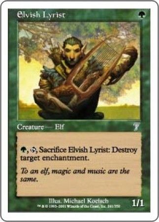 Elvish Lyrist MTG 7th Edition Singles Elvish Lyrist MTG 7th Edition Singles