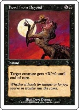 Howl from Beyond MTG 7th Edition Singles Howl from Beyond MTG 7th Edition Singles