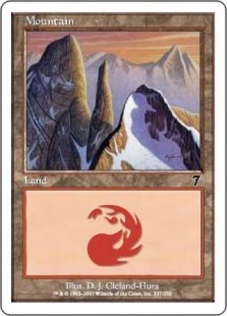 Mountain 337 MTG 7th Edition Singles Mountain 337 MTG 7th Edition Singles