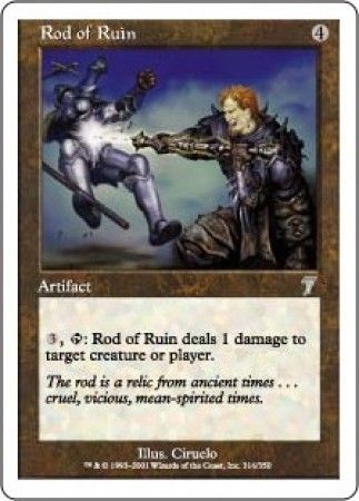 Rod of Ruin MTG 7th Edition Singles Rod of Ruin MTG 7th Edition Singles