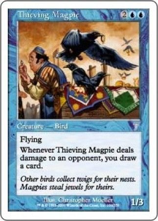 Blue Tenth 10th Edition Mtg Magic Uncommon 1x x1 1 FOIL Thieving Magpie