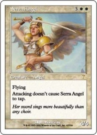 Magic the Gathering UNLIMITED Serra Angel SEE IMAGE