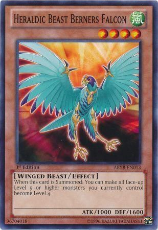 HERALDIC BEAST BERNERS FALCON ABYR-EN013 1st EDITION 2012 SERIES COMMON YTCG